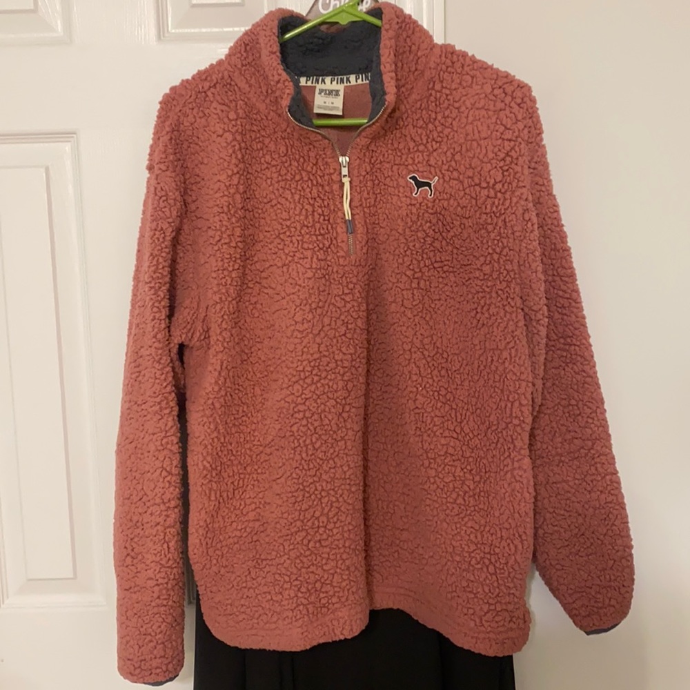 Victoria’s Secret pink Sherpa jacket medium